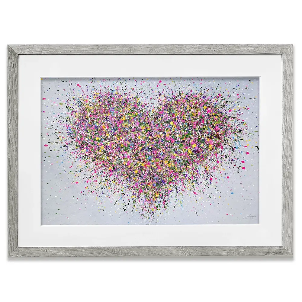 A Happy Heart Framed Art Print A Happy Heart Framed Art Print | A Happy Heart Framed Artwork wall art product Jo Gough