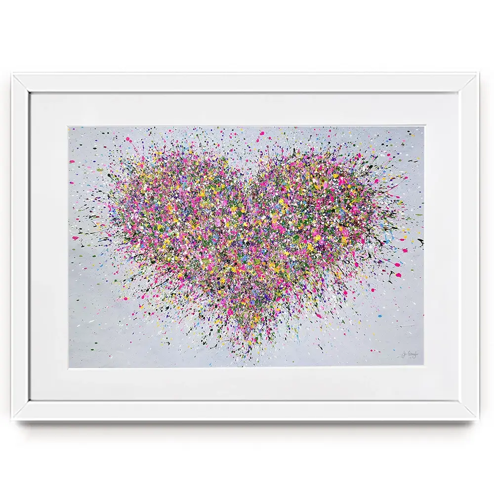 A Happy Heart Framed Art Print A Happy Heart Framed Art Print | A Happy Heart Framed Artwork wall art product Jo Gough