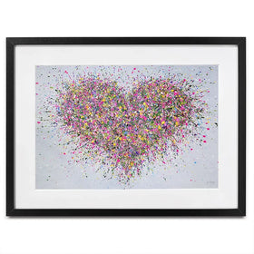 A Happy Heart Framed Art Print A Happy Heart Framed Art Print | A Happy Heart Framed Artwork wall art product Jo Gough