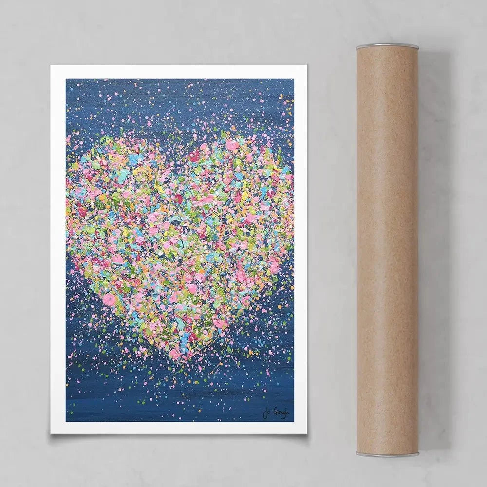 A Heart Full Of Love Art Print A Heart Full Of Love Art Print wall art product Jo Gough