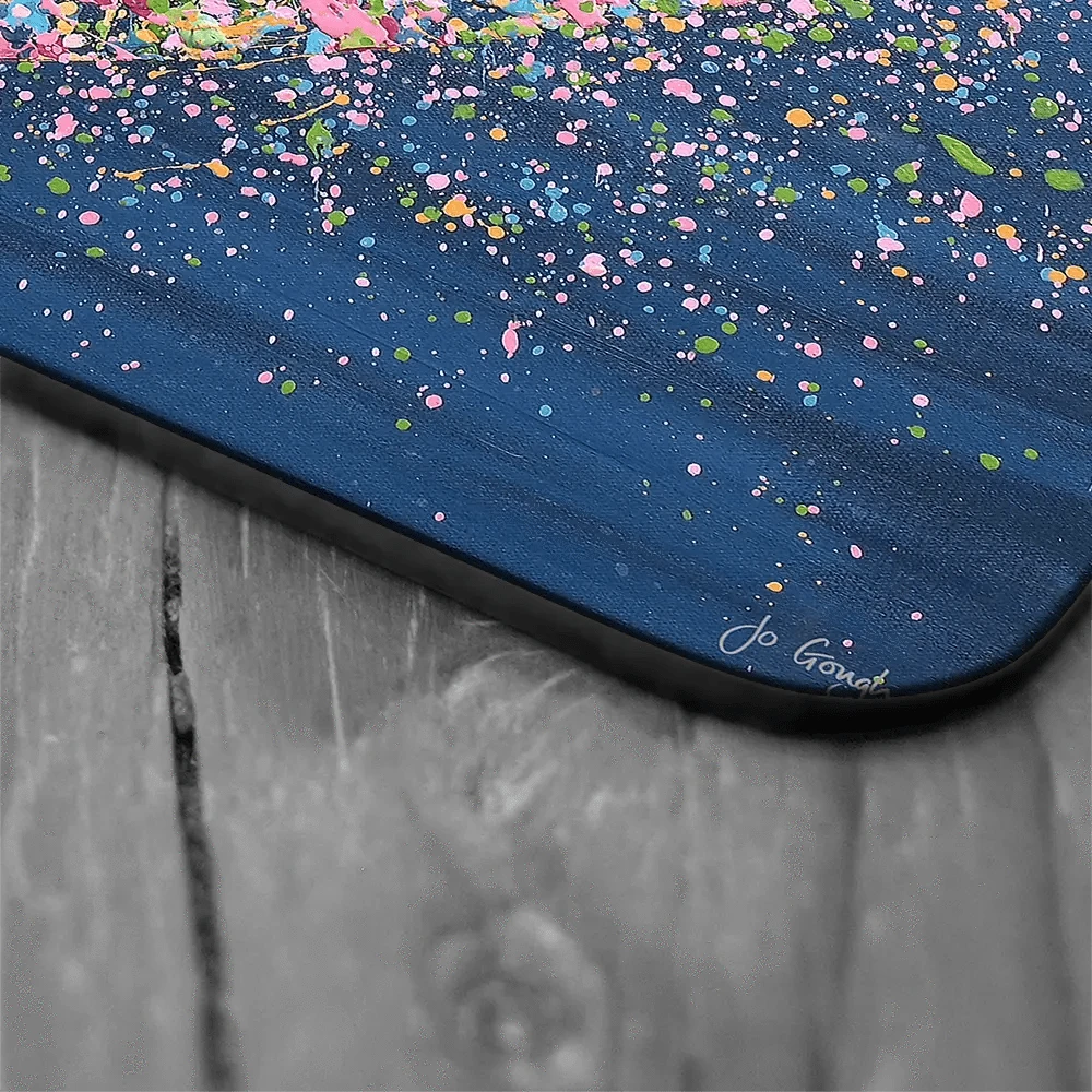 A Heart Full Of Love Coaster Set Rainbow Soul Tree Coaster Set | Rainbow Soul Tree Art Coasters wall art product Jo Gough