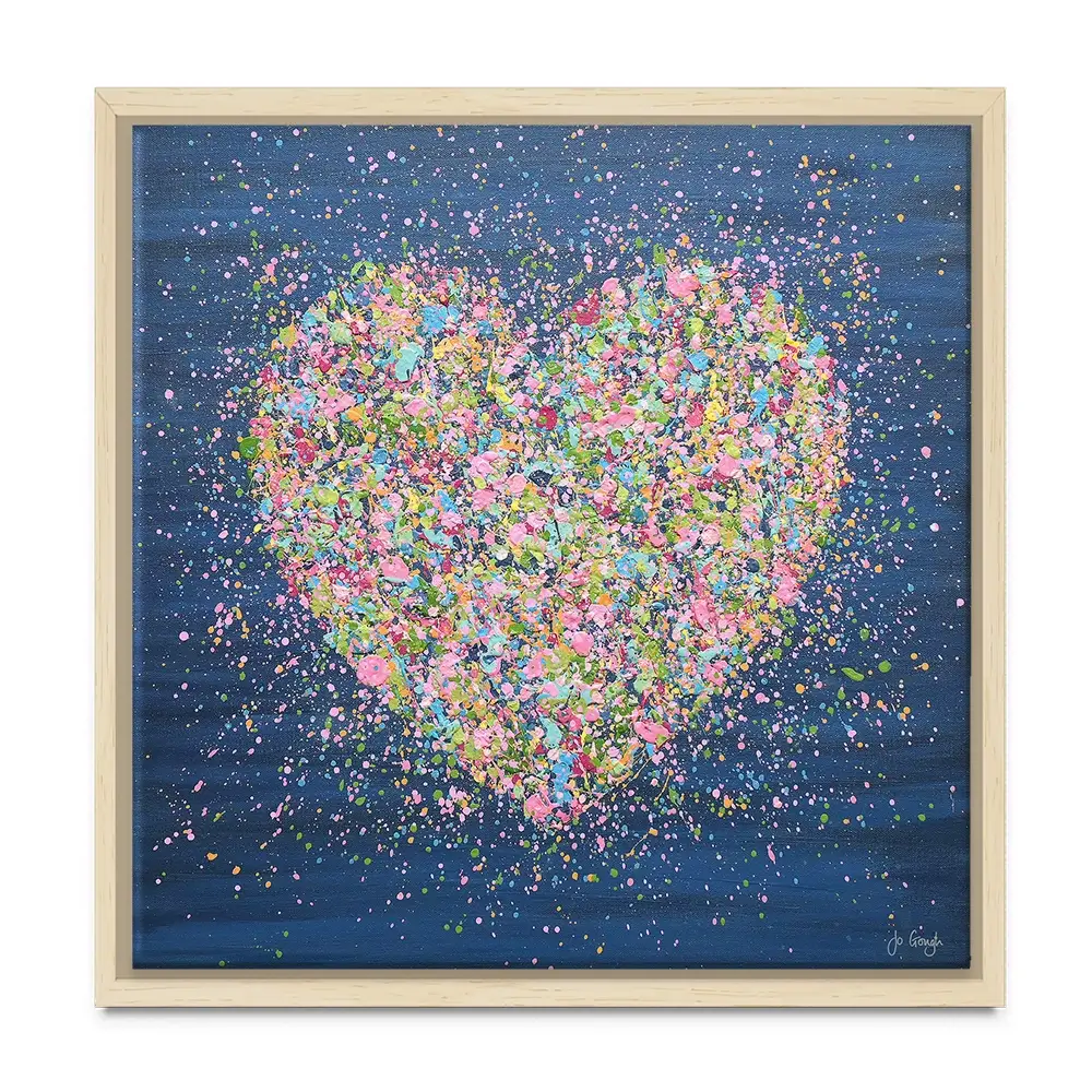 A Heart Full Of Love Square Canvas Print A Heart Full Of Love Square Canvas Print wall art product Jo Gough