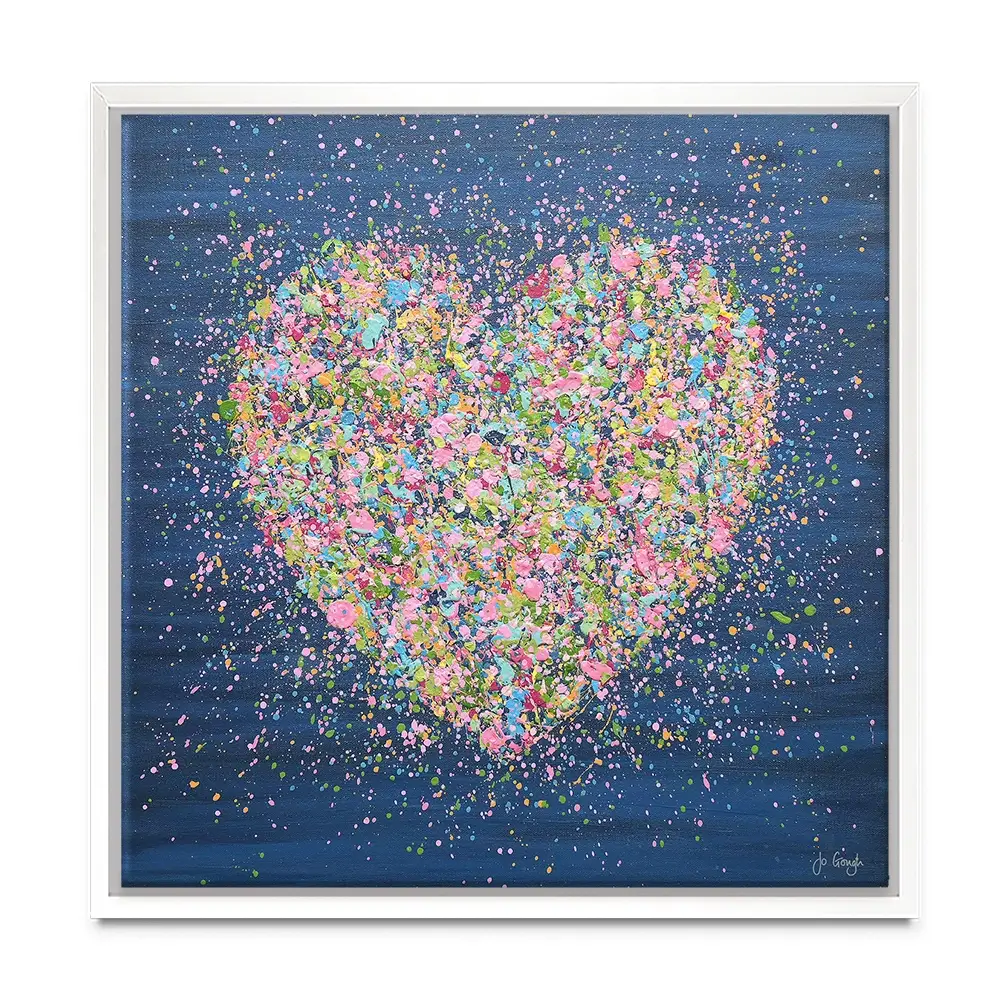 A Heart Full Of Love Square Canvas Print A Heart Full Of Love Square Canvas Print wall art product Jo Gough