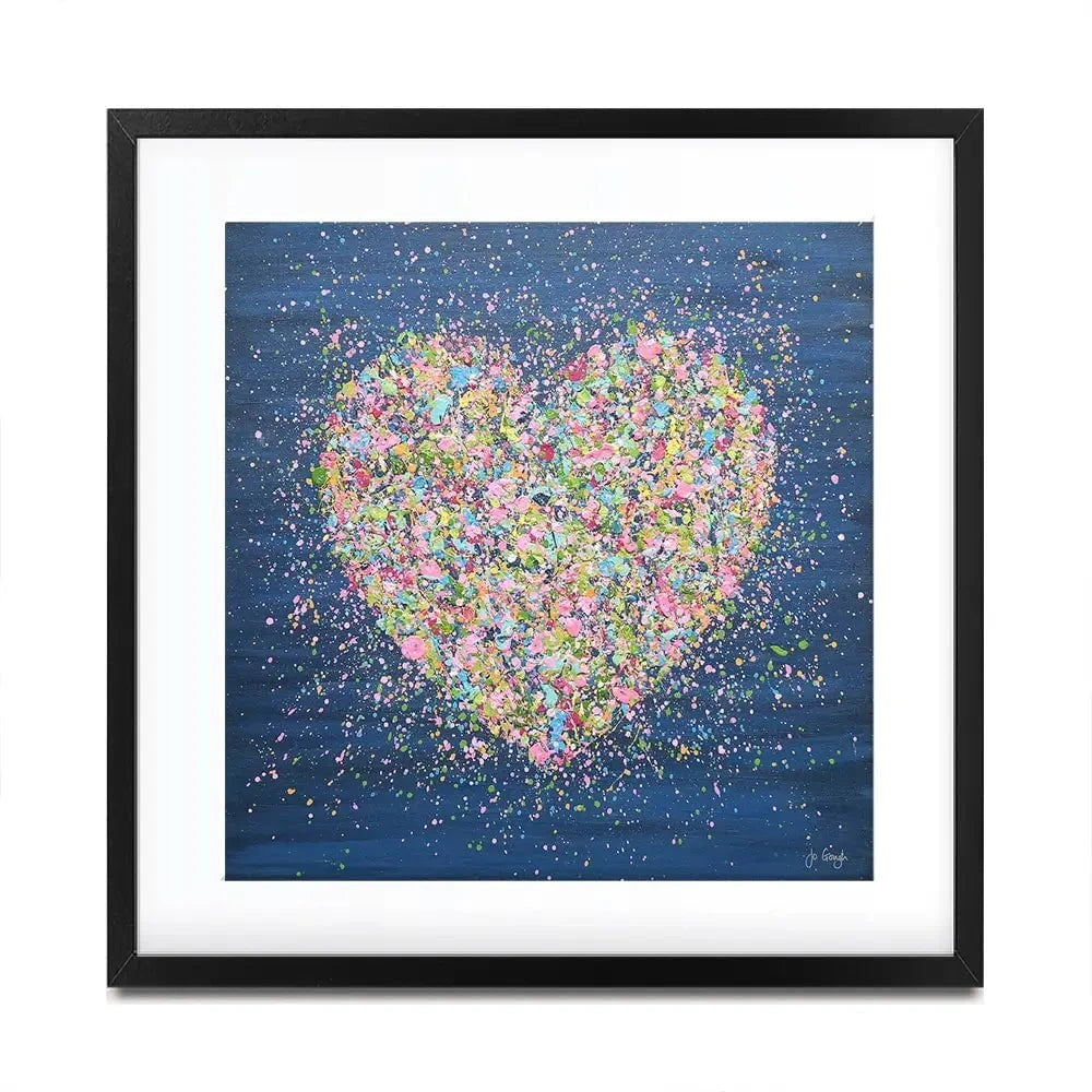 A Heart Full Of Love Square Framed Art Print A Heart Full Of Love Square Framed Art Print wall art product Jo Gough