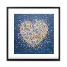 A Heart Full Of Love Square Framed Art Print A Heart Full Of Love Square Framed Art Print wall art product Jo Gough