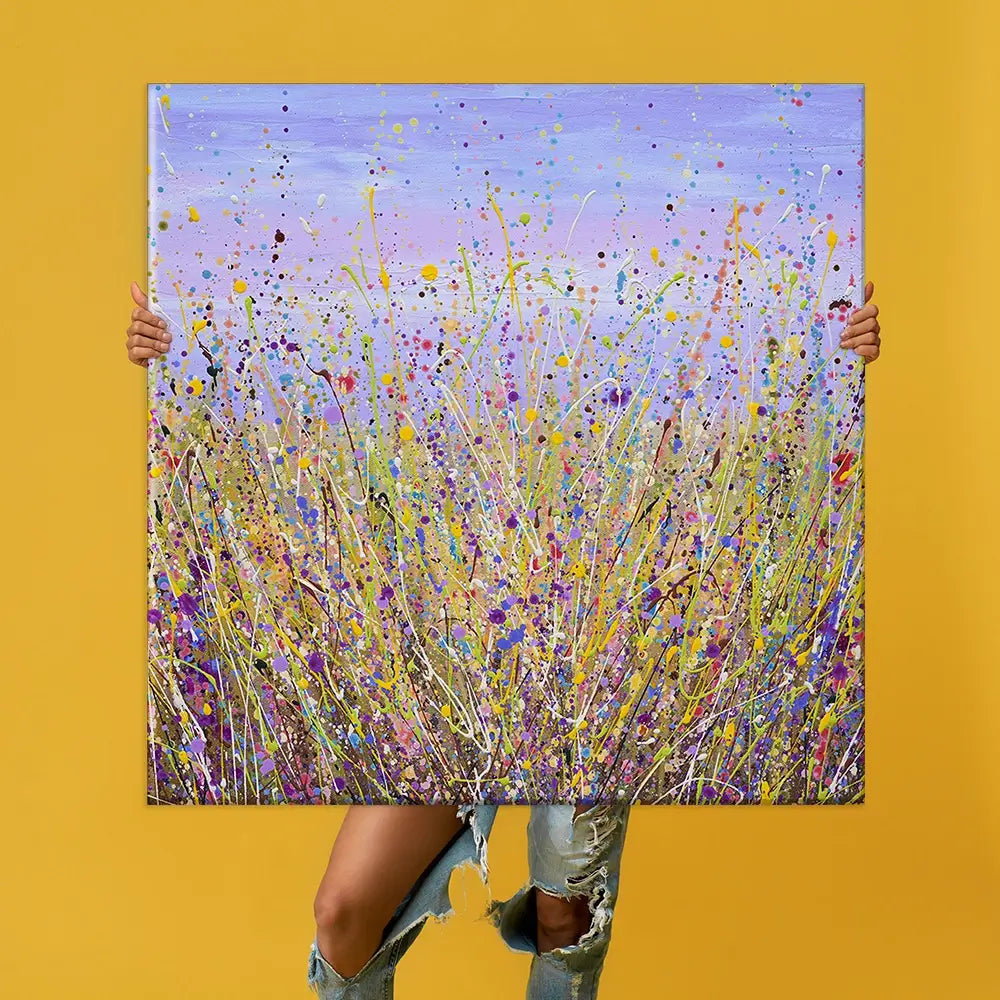 A Lavender Field Oversized Canvas Print A Lavender Field Oversized Canvas Print wall art product Olga Tkachyk