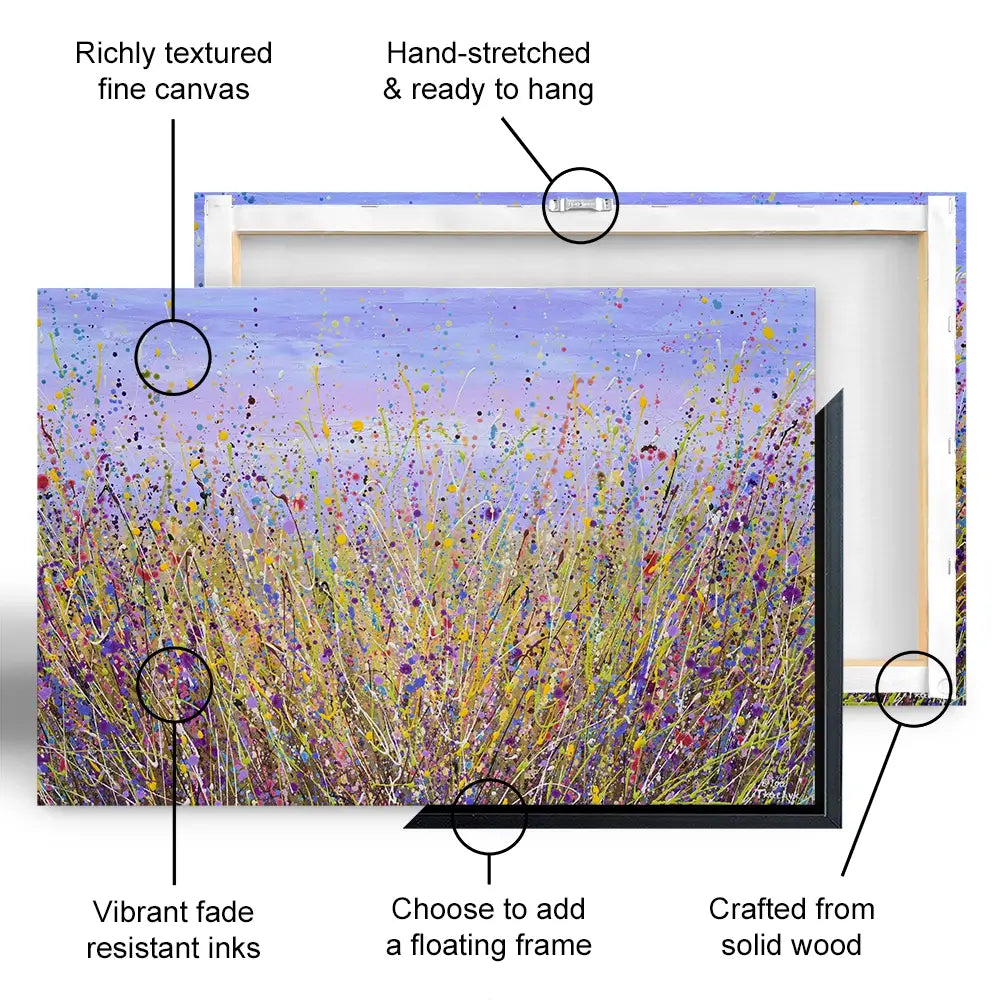A Lavender Field Oversized Canvas Print A Lavender Field Oversized Canvas Print wall art product Olga Tkachyk