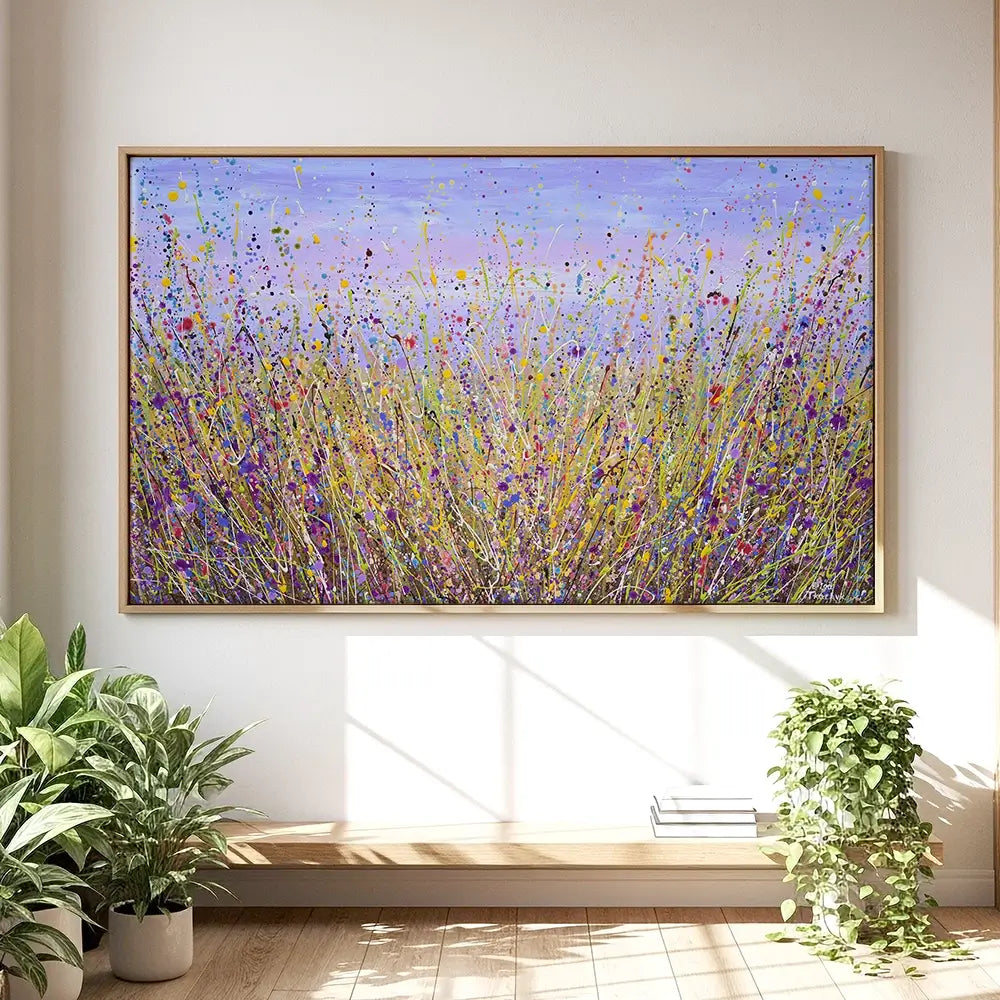 A Lavender Field Oversized Canvas Print A Lavender Field Oversized Canvas Print wall art product Olga Tkachyk
