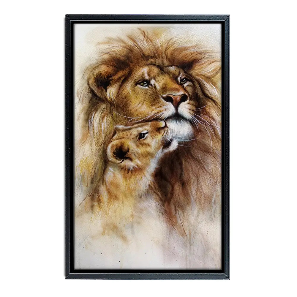 A Lions Love Canvas Print A Lions Love Canvas Print wall art product Jozef Klopacka / Shutterstock