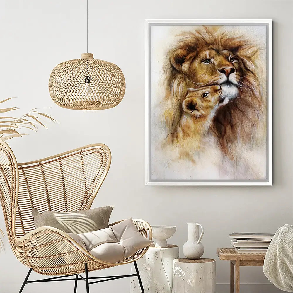 A Lions Love Canvas Print A Lions Love Canvas Print wall art product Jozef Klopacka / Shutterstock