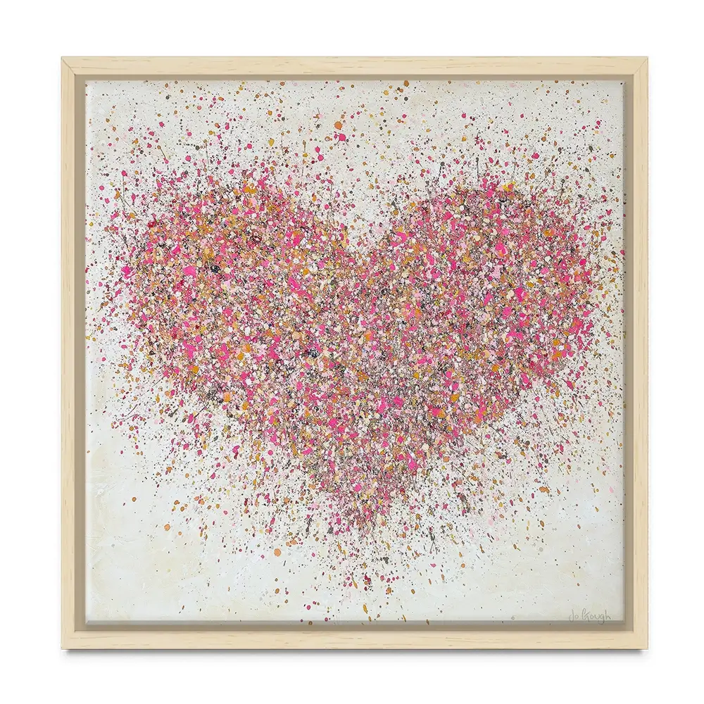 A Loving Heart Square Canvas Print A Loving Heart Square Canvas Print wall art product Jo Gough