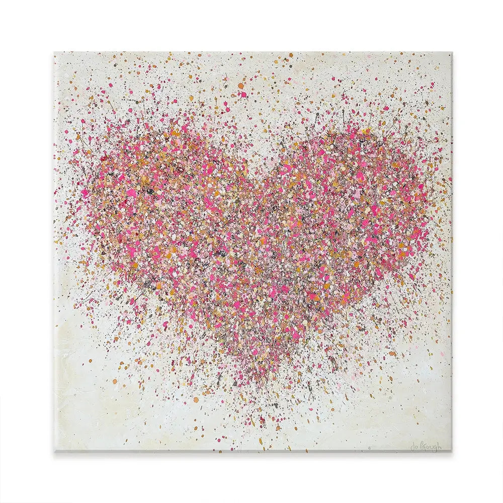 A Loving Heart Square Canvas Print A Loving Heart Square Canvas Print wall art product Jo Gough