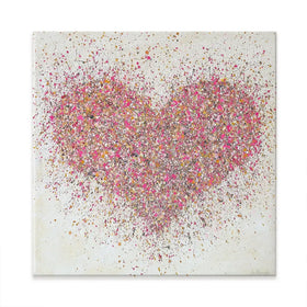 A Loving Heart Square Canvas Print A Loving Heart Square Canvas Print wall art product Jo Gough