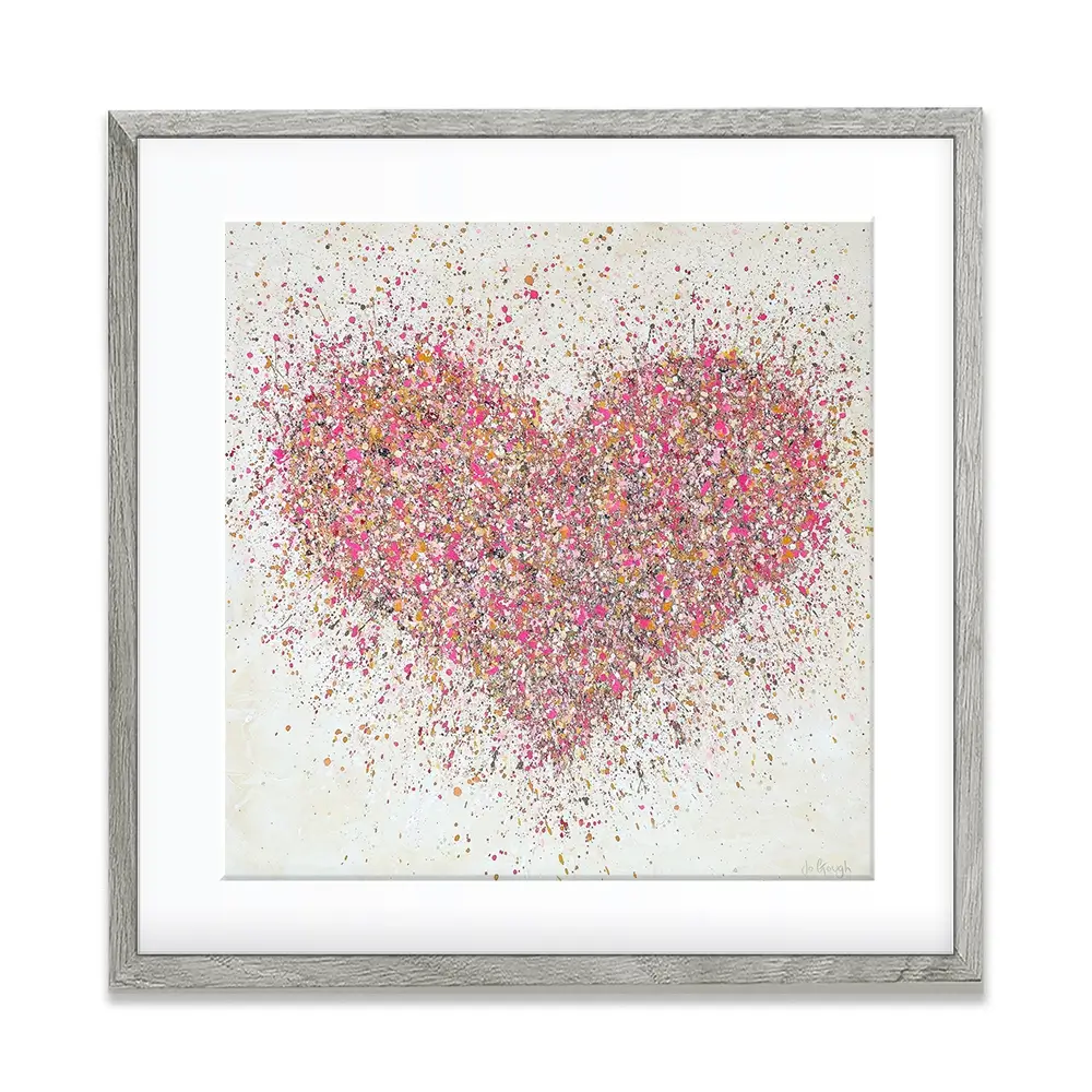 A Loving Heart Square Framed Art Print A Loving Heart Square Framed Art Print wall art product Jo Gough
