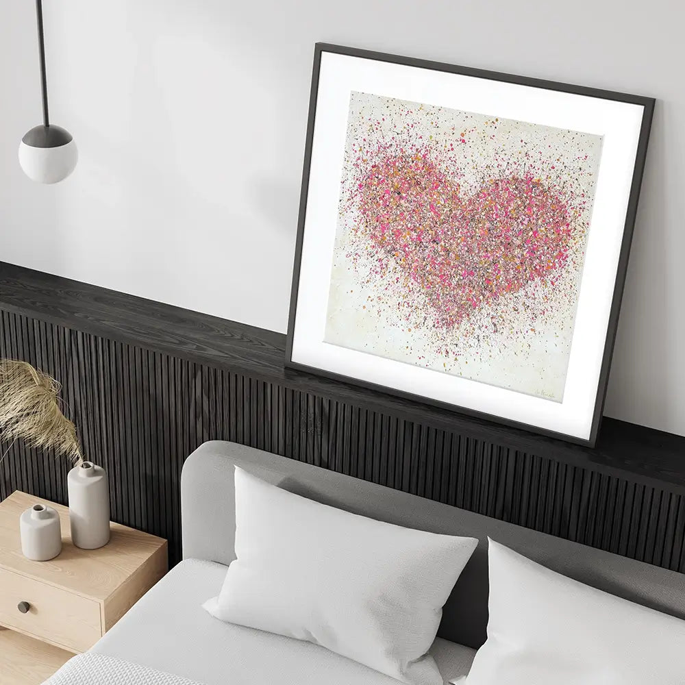 A Loving Heart Square Framed Art Print A Loving Heart Square Framed Art Print wall art product Jo Gough