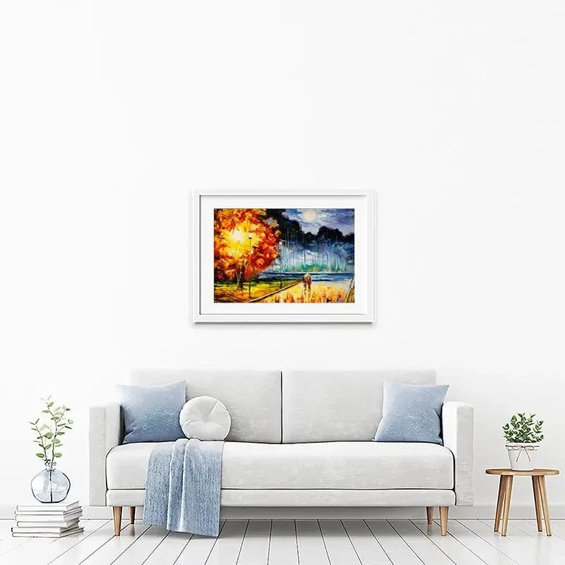 A Moonlit Walk Framed Art Print A Moonlit Walk Framed Art Print wall art product CYC / Shutterstock