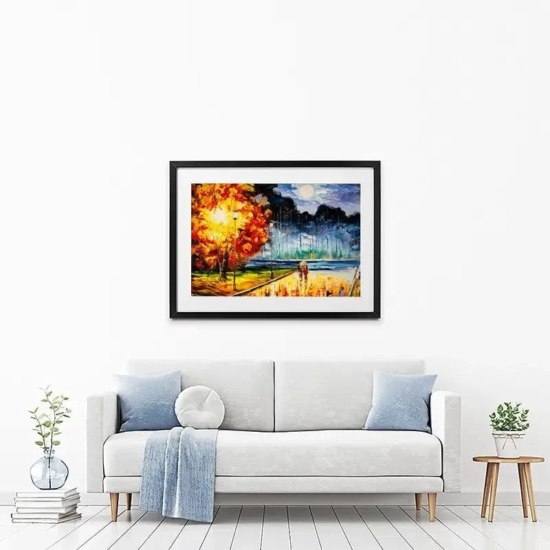 A Moonlit Walk Framed Art Print A Moonlit Walk Framed Art Print wall art product CYC / Shutterstock