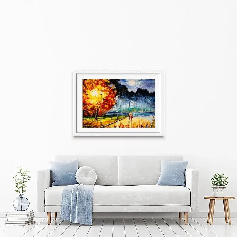 A Moonlit Walk Framed Art Print A Moonlit Walk Framed Art Print wall art product CYC / Shutterstock