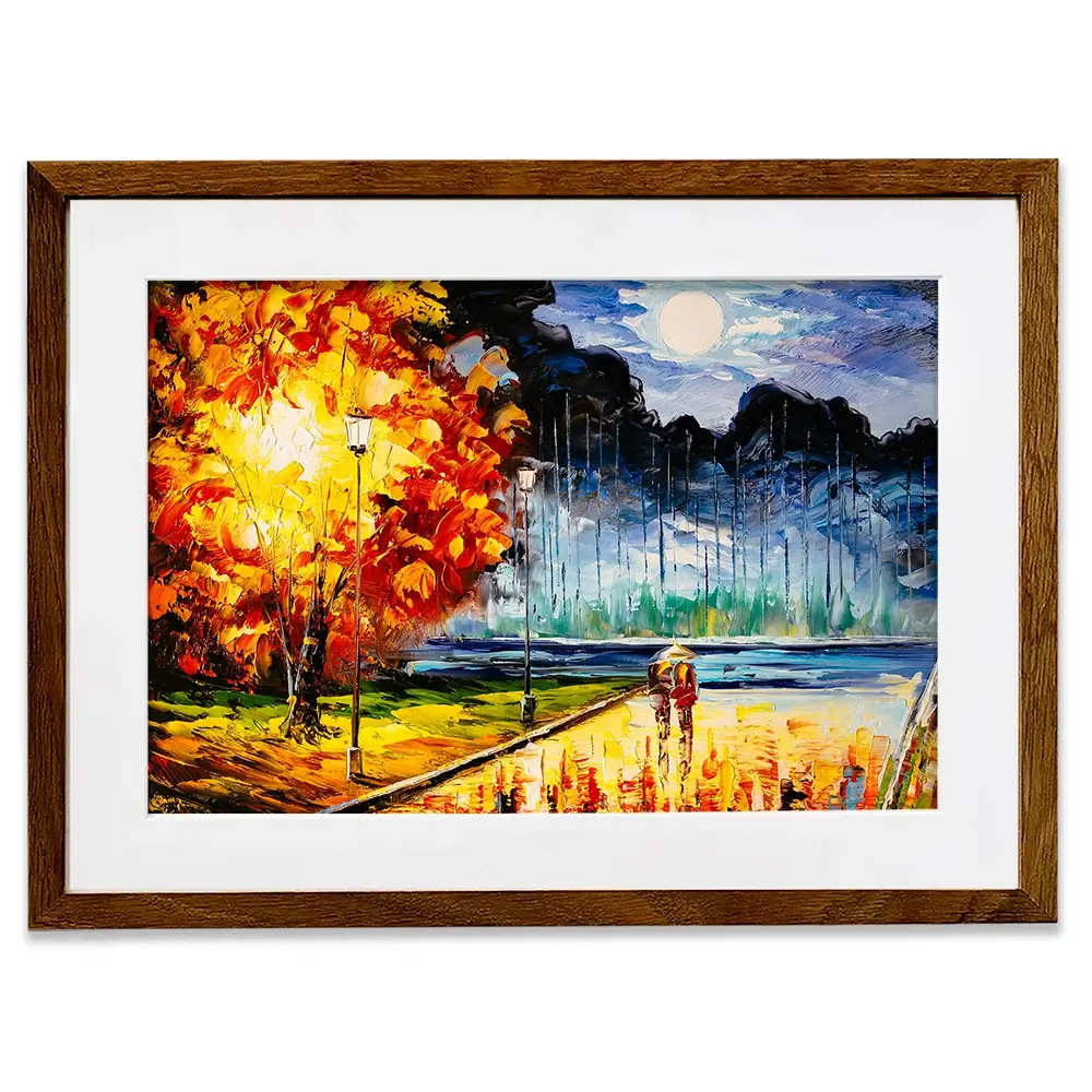 A Moonlit Walk Framed Art Print A Moonlit Walk Framed Art Print wall art product CYC / Shutterstock