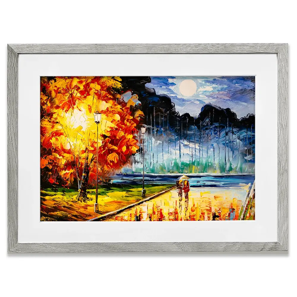 A Moonlit Walk Framed Art Print A Moonlit Walk Framed Art Print wall art product CYC / Shutterstock