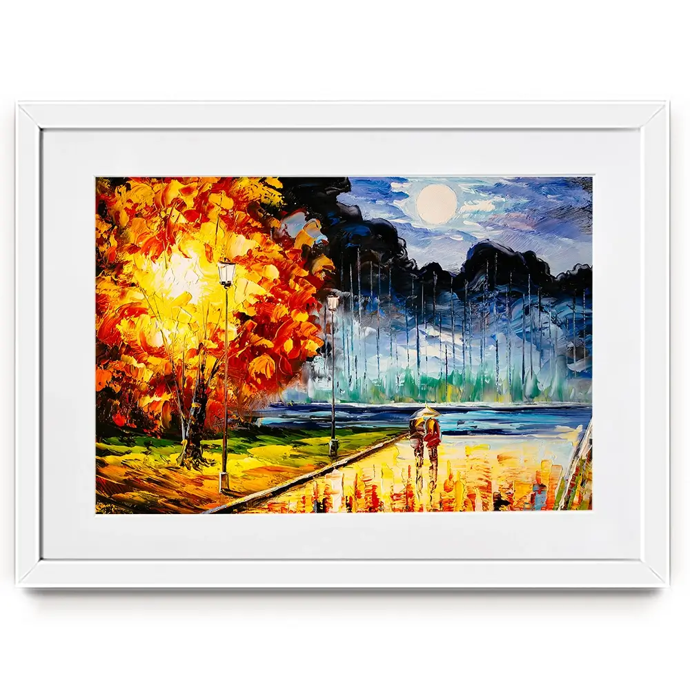 A Moonlit Walk Framed Art Print A Moonlit Walk Framed Art Print wall art product CYC / Shutterstock