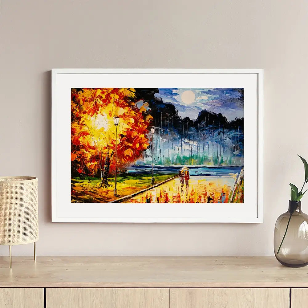 A Moonlit Walk Framed Art Print A Moonlit Walk Framed Art Print wall art product CYC / Shutterstock