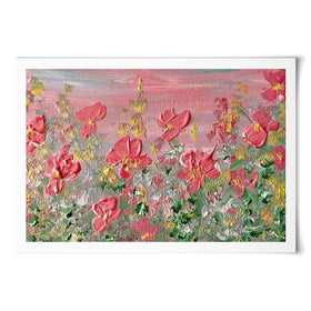 A Pink Sunrise Art Print A Pink Sunrise Art Print wall art product Charlotte Anna Reed