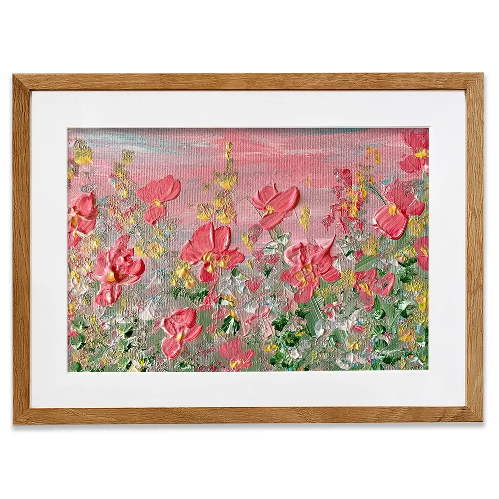 A Pink Sunrise Framed Art Print A Pink Sunrise Framed Art Print wall art product Charlotte Anna Reed