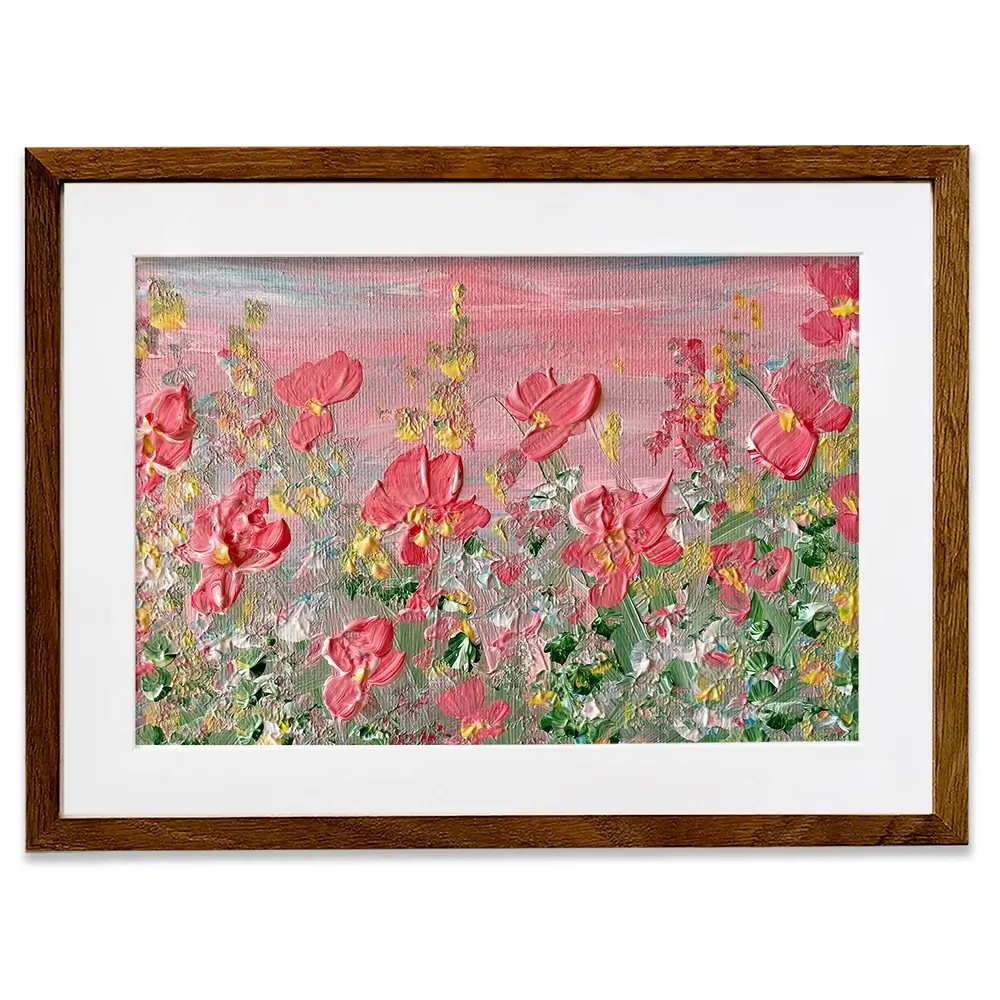 A Pink Sunrise Framed Art Print A Pink Sunrise Framed Art Print wall art product Charlotte Anna Reed