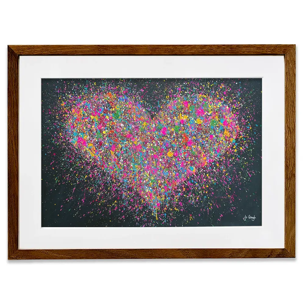A Playful Heart Framed Art Print A Playful Heart Framed Art Print wall art product Jo Gough