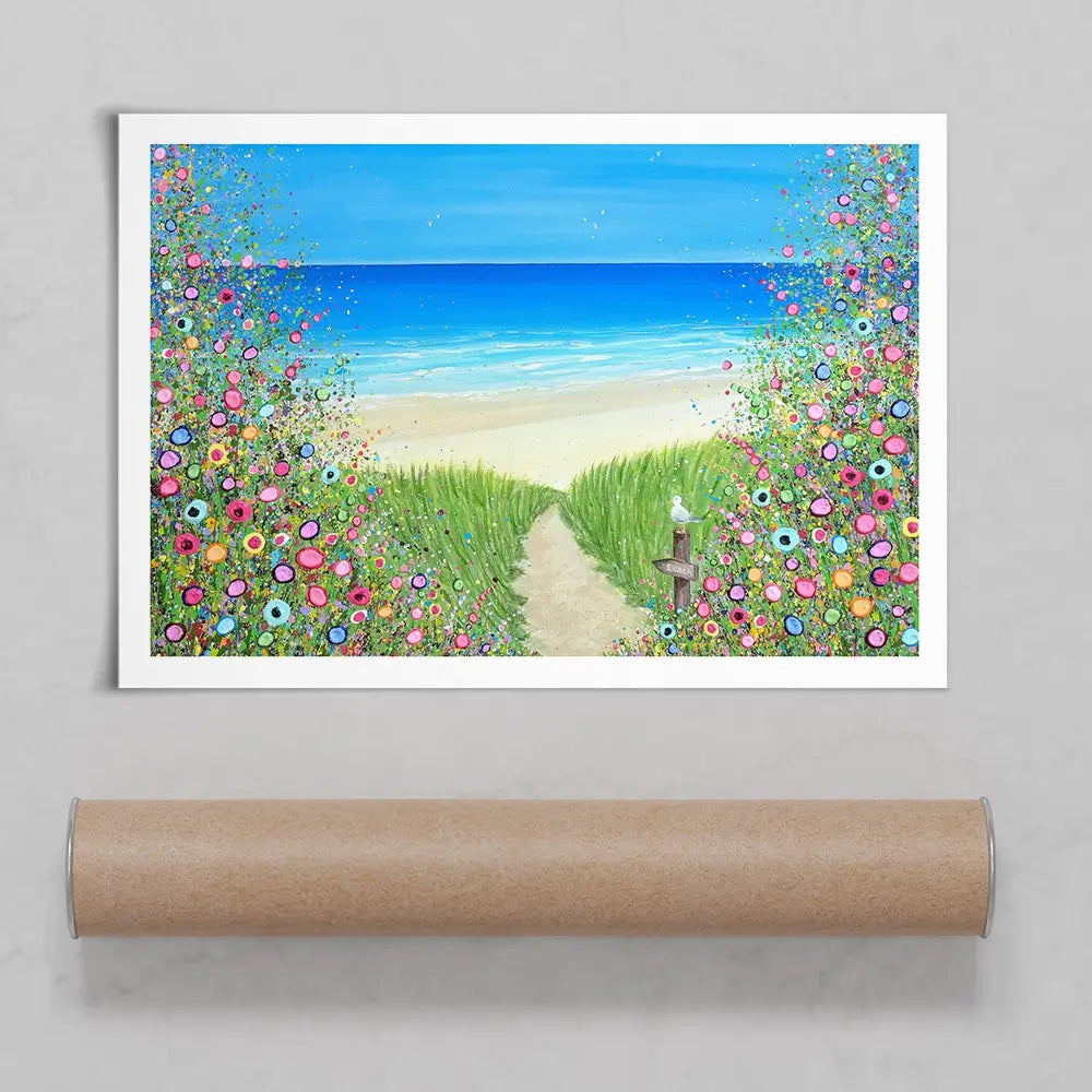 A Quiet Stroll To The Sea Art Print A Quiet Stroll To The Sea Art Print wall art product Jo Gough