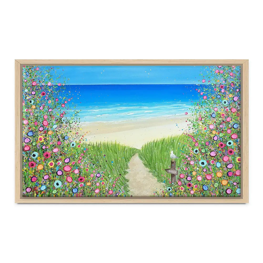 A Quiet Stroll To The Sea Canvas Print A Quiet Stroll To The Sea Canvas Print wall art product Jo Gough