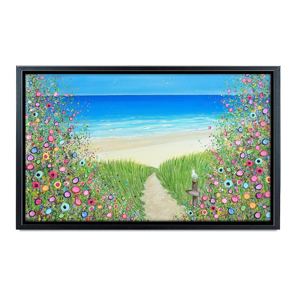 A Quiet Stroll To The Sea Canvas Print A Quiet Stroll To The Sea Canvas Print wall art product Jo Gough