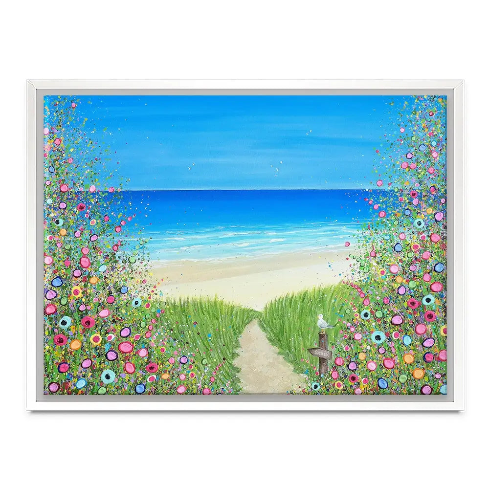 A Quiet Stroll To The Sea Canvas Print A Quiet Stroll To The Sea Canvas Print wall art product Jo Gough