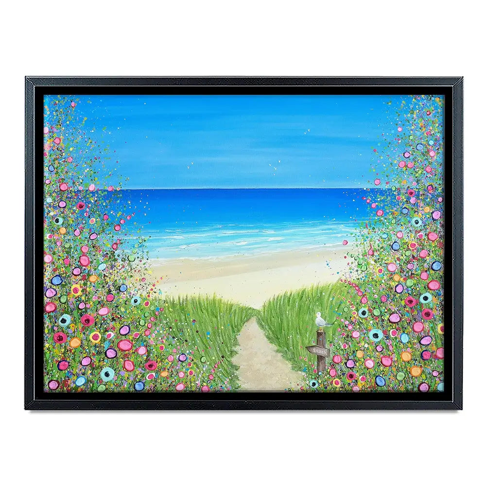 A Quiet Stroll To The Sea Canvas Print A Quiet Stroll To The Sea Canvas Print wall art product Jo Gough