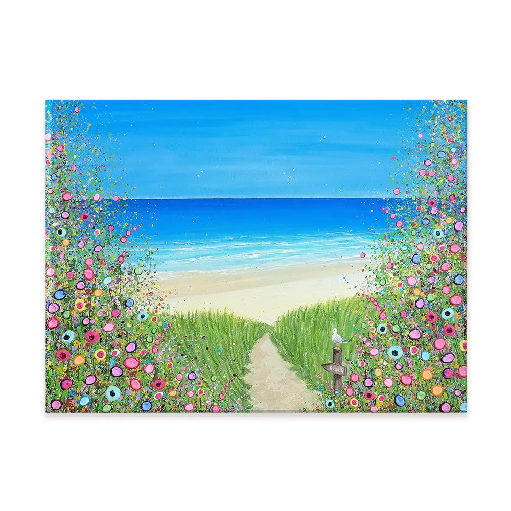 A Quiet Stroll To The Sea Canvas Print A Quiet Stroll To The Sea Canvas Print wall art product Jo Gough