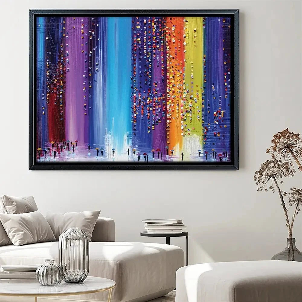 A Rainy Walk Canvas Print A Rainy Walk Canvas Print wall art product Ekaterina Ermilkina