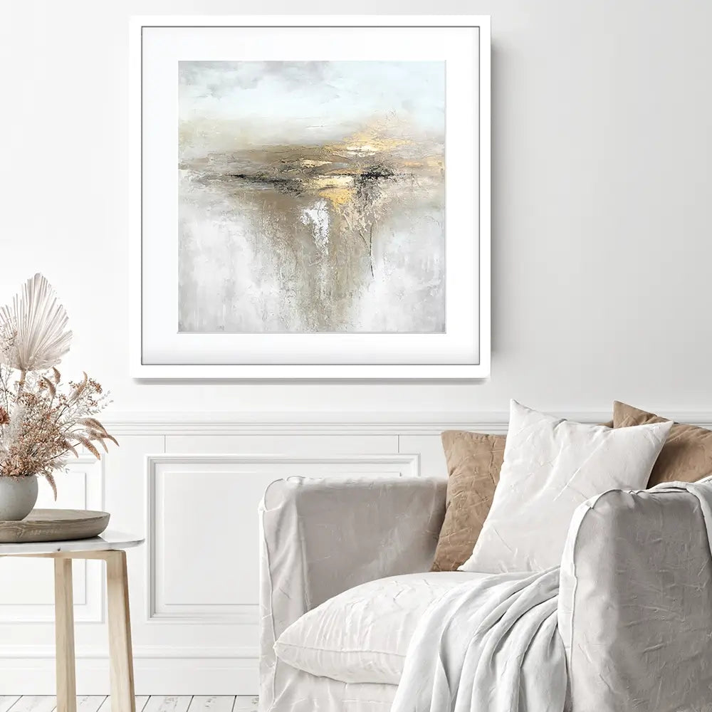 A Simple Abstract Square Framed Art Print A Simple Abstract Square Framed Art Print wall art product Alyson Storms - Independent