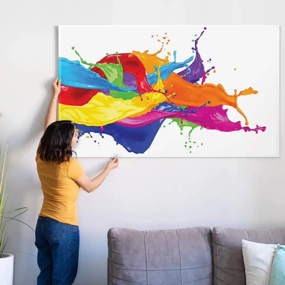 A Splash Of Colour Oversized Canvas Print A Splash Of Colour Oversized Canvas Print wall art product Art Print Shop