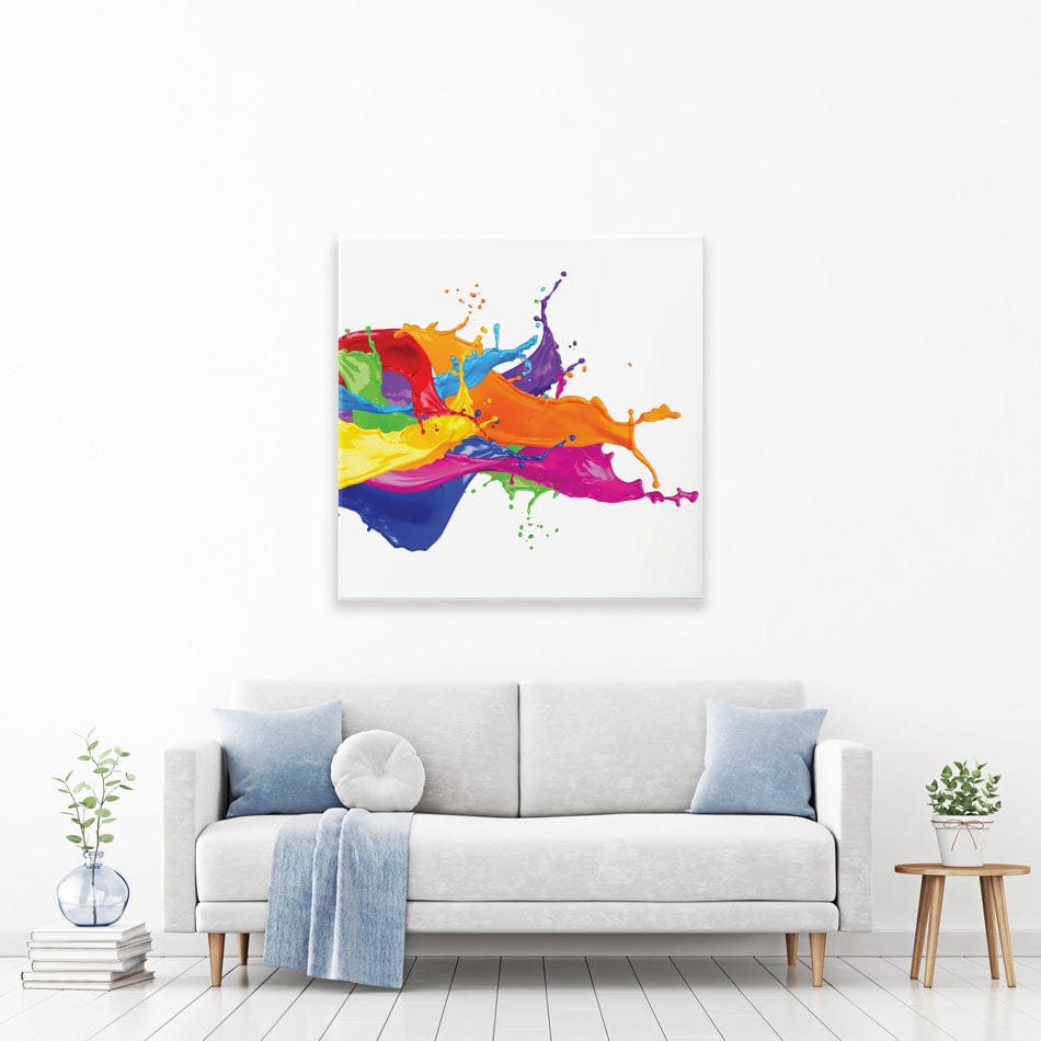 A Splash Of Colour Square Canvas Print wall art product stockphoto-graf / Shutterstock