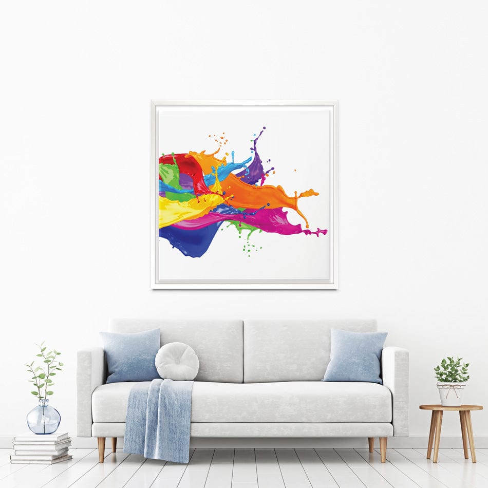 A Splash Of Colour Square Canvas Print wall art product stockphoto-graf / Shutterstock