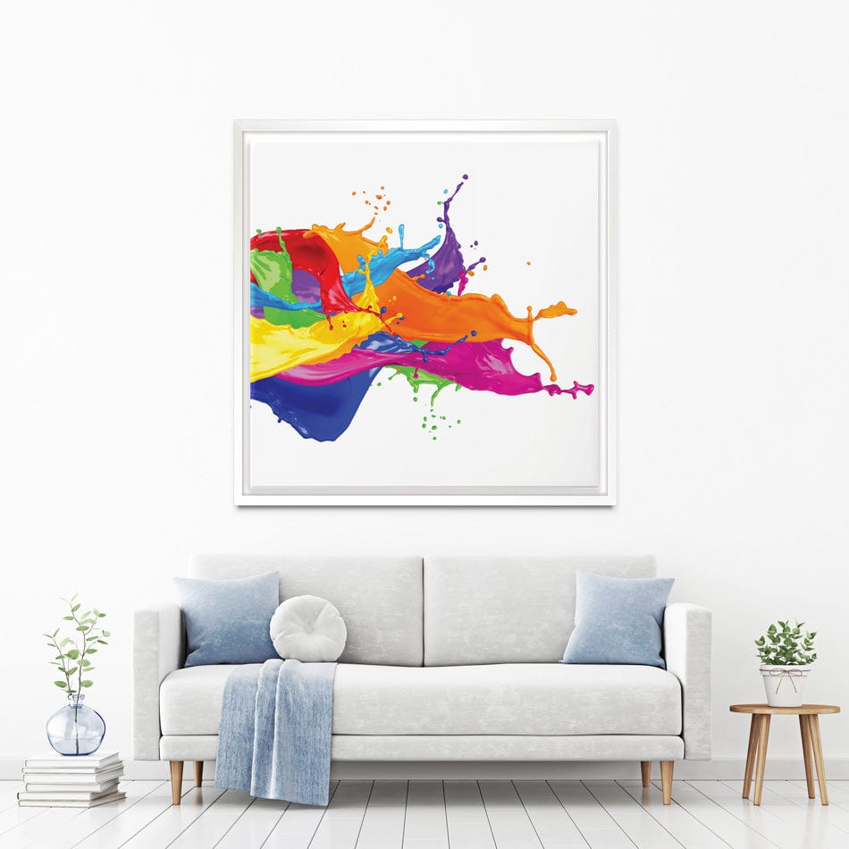 A Splash Of Colour Square Canvas Print wall art product stockphoto-graf / Shutterstock