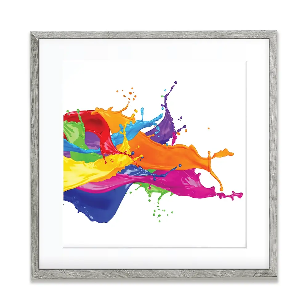 A Splash Of Colour Square Framed Art Print A Splash Of Colour Square Framed Art Print | Colour Framed Art  wall art product stockphoto-graf / Shutterstock