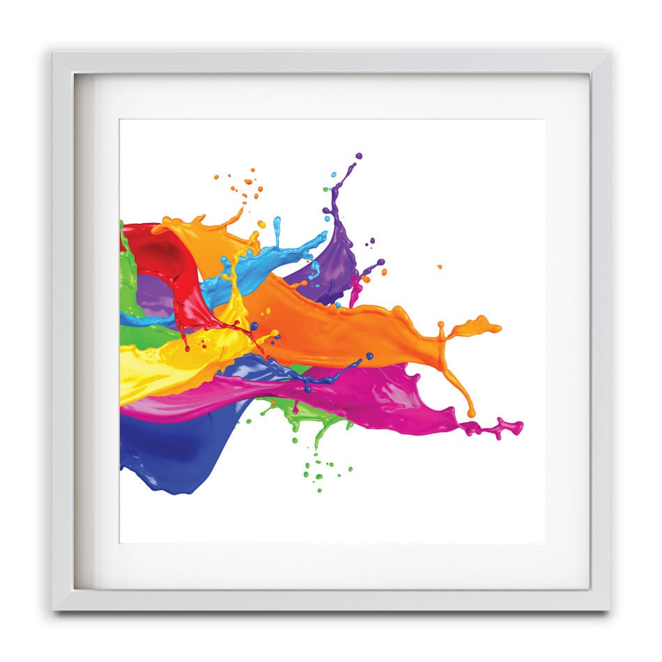 A Splash Of Colour Square Framed Art Print wall art product stockphoto-graf / Shutterstock