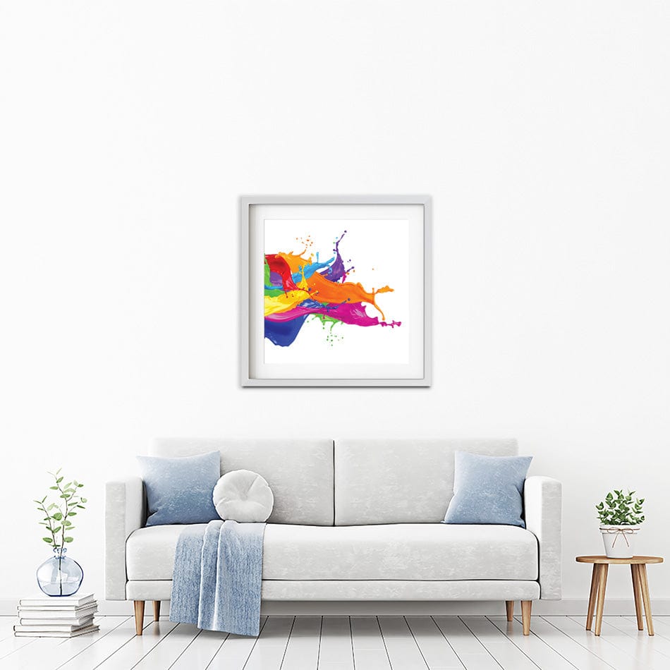 A Splash Of Colour Square Framed Art Print wall art product stockphoto-graf / Shutterstock
