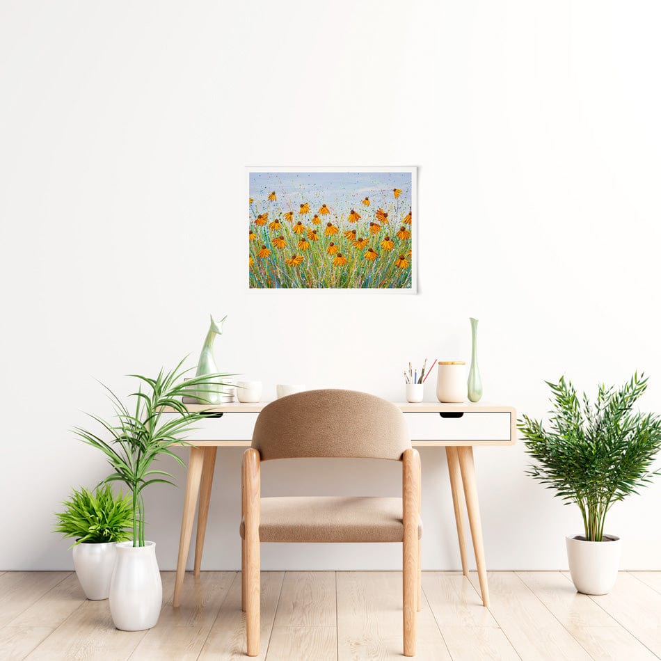 A Splash Of Orange Art Print wall art product Olga Tkachyk