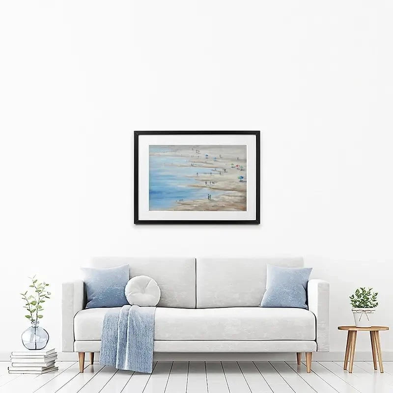 A Summer Beach Framed Art Print A Summer Beach Framed Art Print wall art product CHENYU ARTS / Shutterstock