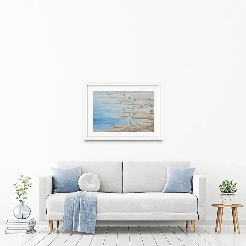 A Summer Beach Framed Art Print A Summer Beach Framed Art Print wall art product CHENYU ARTS / Shutterstock