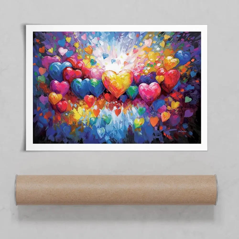 A Thousand Hearts For You Art Print A Thousand Hearts For You Art Print wall art product Leon Devenice