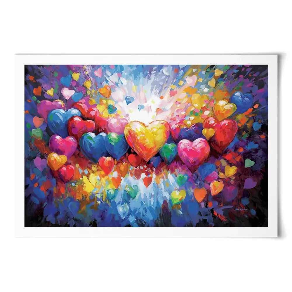 A Thousand Hearts For You Art Print A Thousand Hearts For You Art Print wall art product Leon Devenice